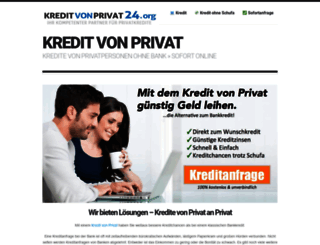 kreditvonprivat24.org screenshot