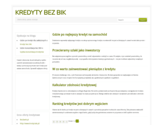 kredytybezbik.blogola.pl screenshot