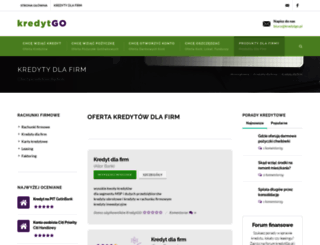 kredytydlafirm.kredytgo.pl screenshot