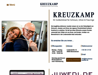 kreuzkamp-juwelier.de screenshot