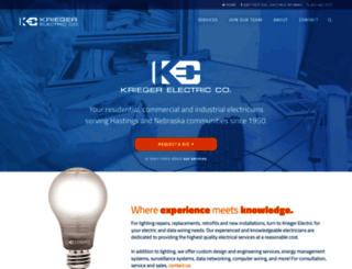 kriegerelectric.com screenshot