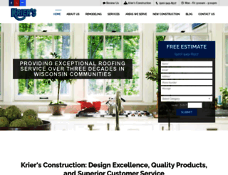 kriersconstruction.com screenshot