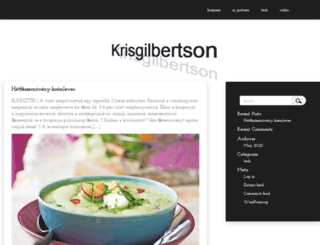 krisgilbertson.com screenshot