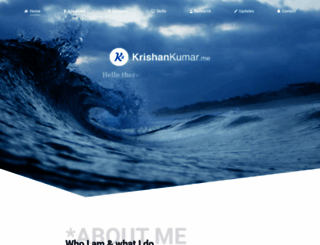 krishankumar.me screenshot