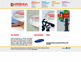 krishna-intl.com screenshot