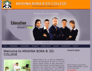 krishnaboradbedcollege.info screenshot