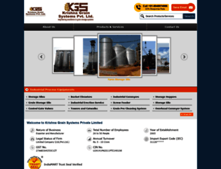 krishnagrainsystems.com screenshot