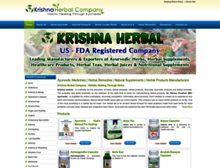 krishnaherbals.com screenshot