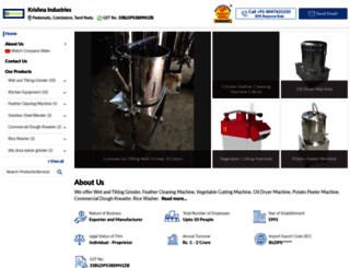 krishnaindustries.org screenshot