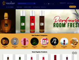 krishnaperfumery.com screenshot