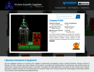krishnascientificsuppliers.com screenshot
