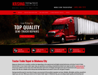 krishnatruckandtrailer.com screenshot