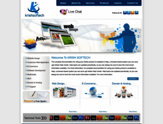 krishsoftech.com screenshot