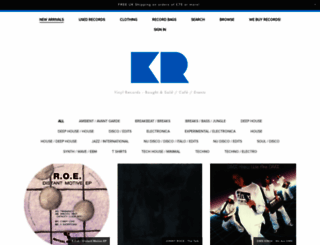 kristinarecords.com screenshot