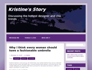 kristinesstory.com screenshot