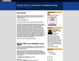 kristinferrier.com screenshot