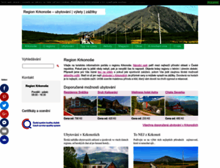 krkonoseubytovani.webnode.cz screenshot
