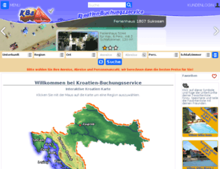 kroatien-buchungsservice.de screenshot