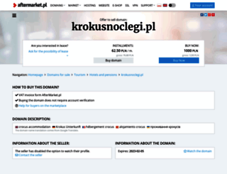 krokusnoclegi.pl screenshot