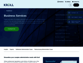 krollbusinessservices.com screenshot