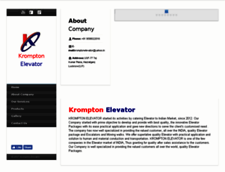 kromptonelevator.com screenshot