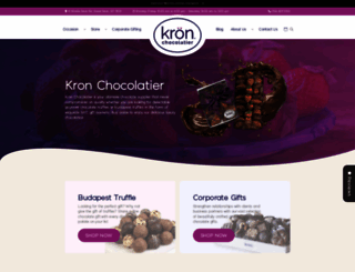 kronchocolatier.com screenshot