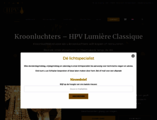 kroonluchter.nl screenshot
