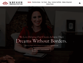 krugerimmigrationlaw.com screenshot