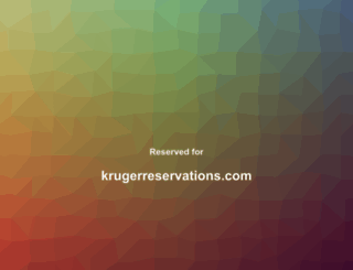krugerreservations.com screenshot