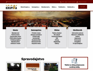 krupina.sk screenshot