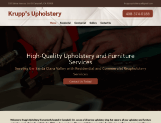 kruppsupholstery.com screenshot