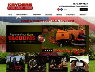 krydersmowers.com screenshot