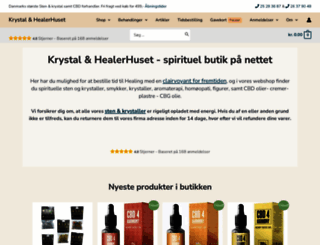 krystal-healerhuset.dk screenshot