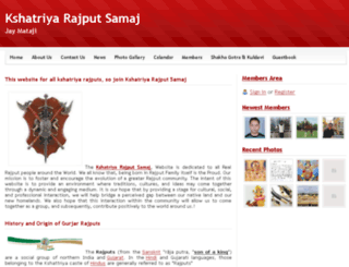 kshatriyarajputsamaj.webs.com screenshot