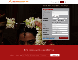 kshatriyashaadi.com screenshot