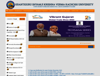 kskvku.ac.in screenshot
