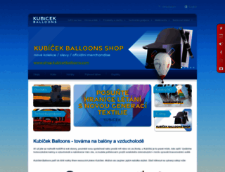 kubicekballoons.cz screenshot