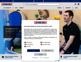 kuebler-sport.com screenshot