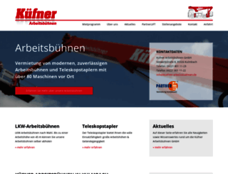 kuefner-arbeitsbuehnen.de screenshot