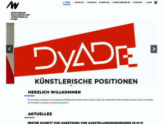 kuenstlerbund-mv.de screenshot