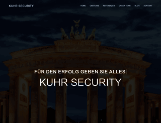 kuhr-security.de screenshot