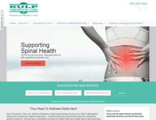 kulpchiropractic.com screenshot