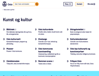 kulturetaten.oslo.kommune.no screenshot