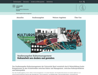 kulturmanagement.unibas.ch screenshot