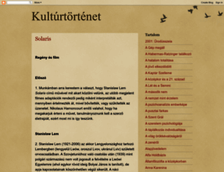 kulturtortenet.blogspot.hu screenshot