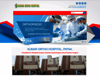 kumarorthohospital.in screenshot