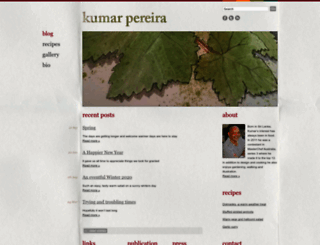 kumarpereira.net screenshot