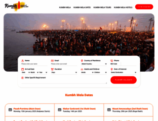 kumbhmelatour.com screenshot