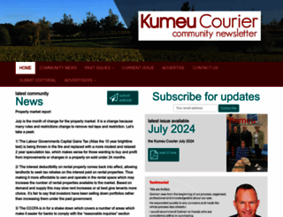kumeucourier.co.nz screenshot