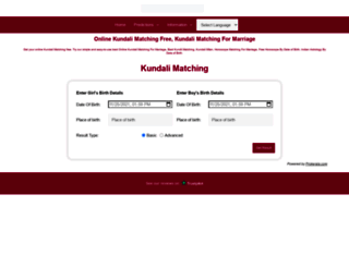kundalimatching.co.in screenshot